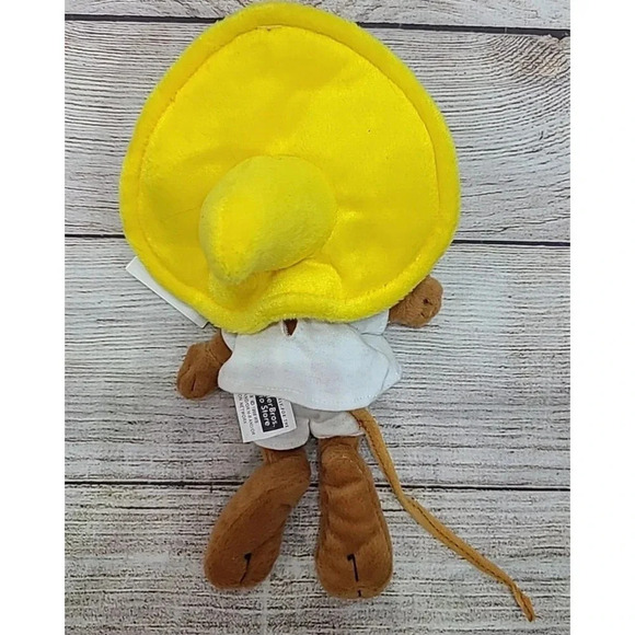 Vintage Warner Bros Plush Speedy Gonzalez Mouse Stuffed Animal Brown 9" 1998 - Picture 4 of 7